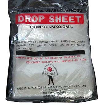 GPI DROP SHEET PLASTIC - MDROP  